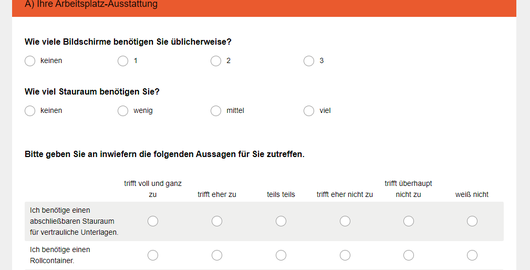 Online Interessensabfrage